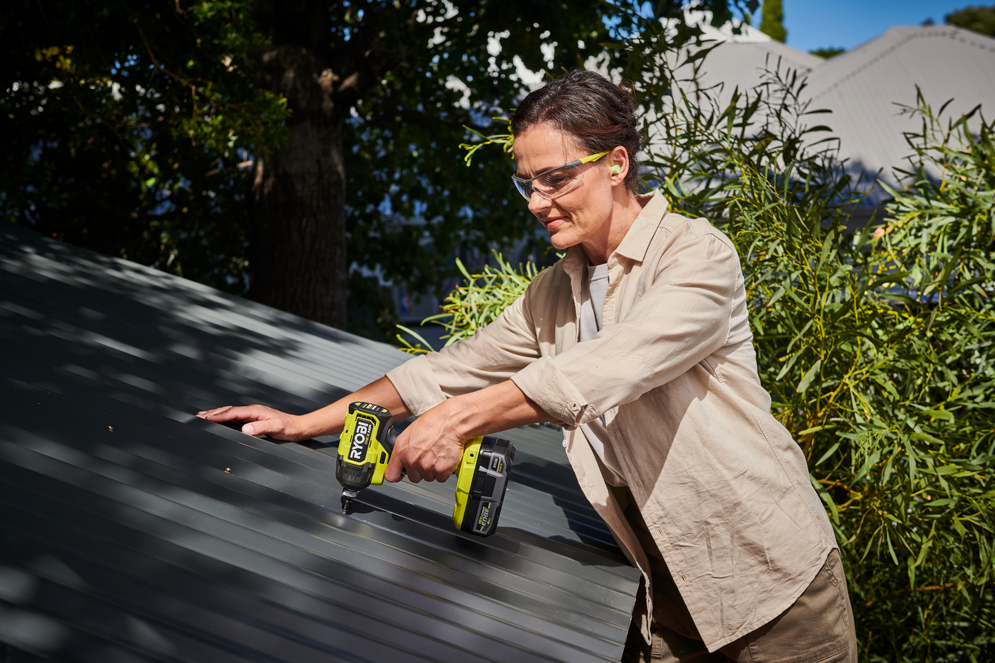 Iskevä akkuruuvinväännin Ryobi RID18X1-0 18V ONE+ HP runko