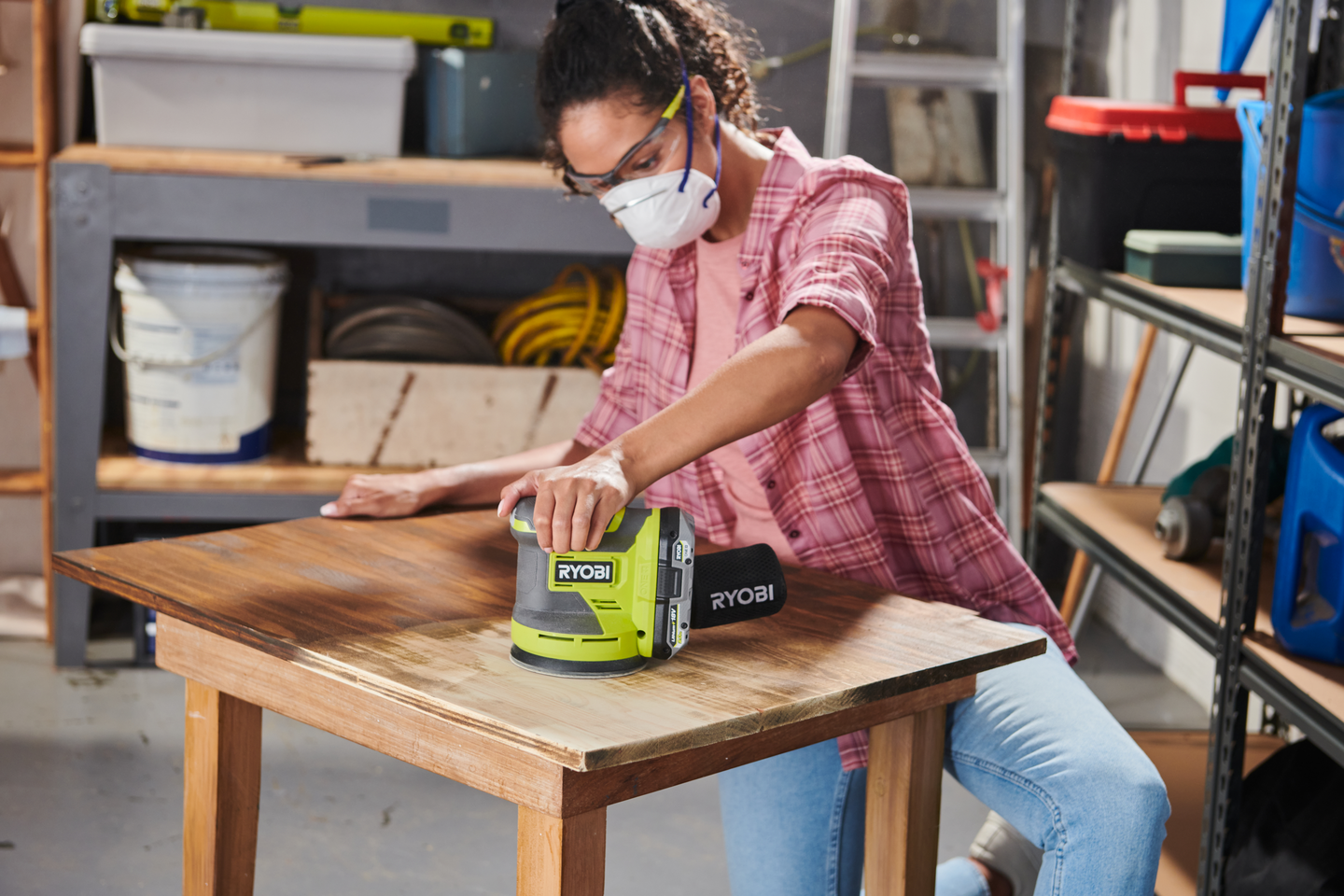 Akkuepäkeskohiomakone Ryobi R18ROSN-0 18V ONE+ runko