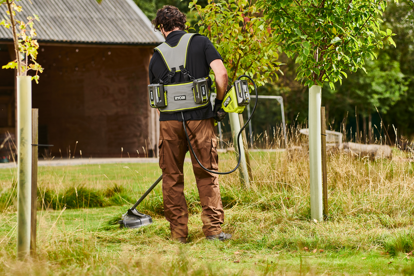 Akkuvyö Ryobi RY36BB2PA 36V Max Power kahdelle akulle runko