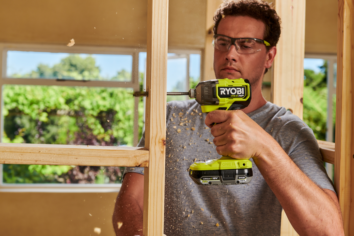 Iskevä akkuruuvinväännin Ryobi RID18X1-0 18V ONE+ HP runko