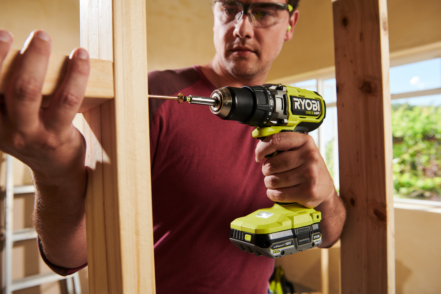 Akkuporakone Ryobi RDD18X1-0 18V ONE+ HP runko