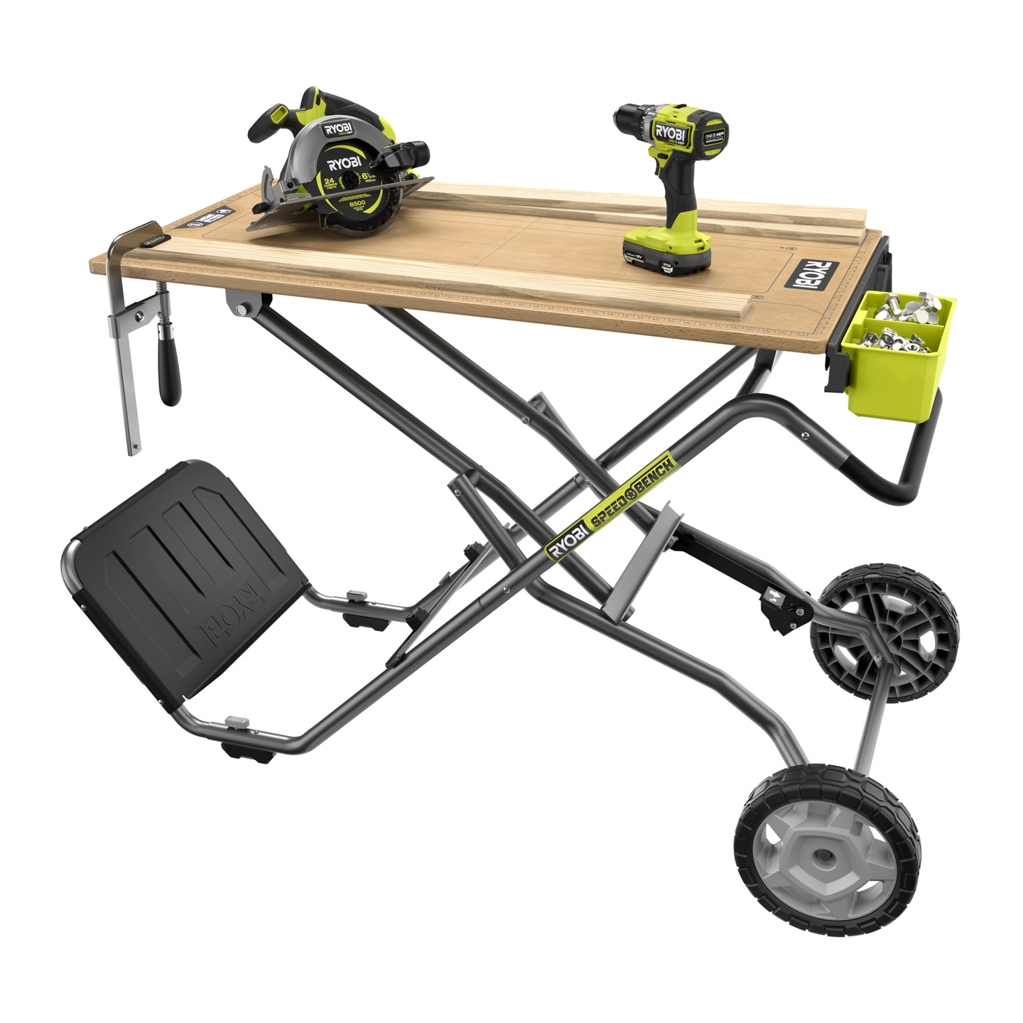 Työpöytä Ryobi Speed Bench RWBSB-01 pyörillä