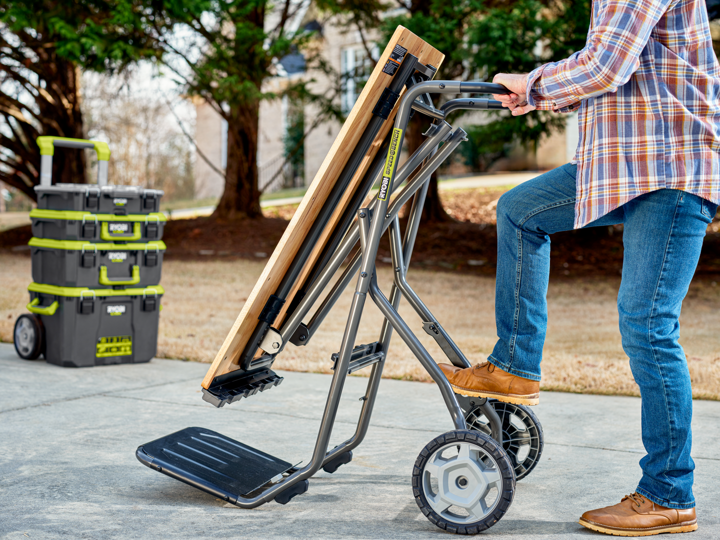 Työpöytä Ryobi Speed Bench RWBSB-01 pyörillä