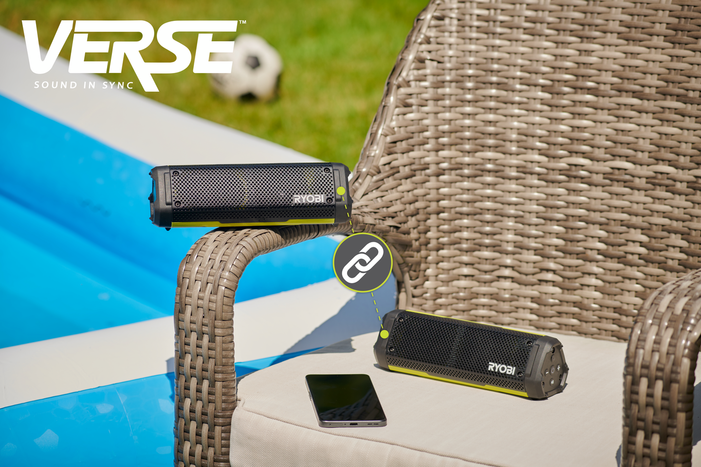 Kaiutin RYOBI RS4-120G 4V USB Litium-sarja 20W Bluetooth 1x2,0Ah akku