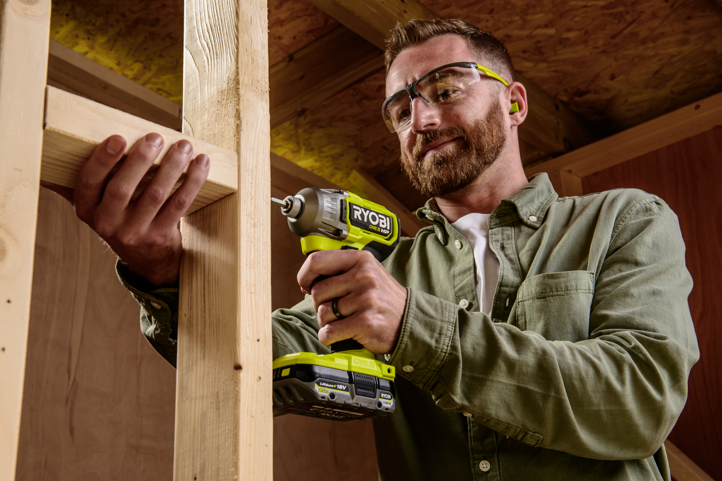 Iskevä akkuruuvinväännin Ryobi RID18X1-0 18V ONE+ HP runko