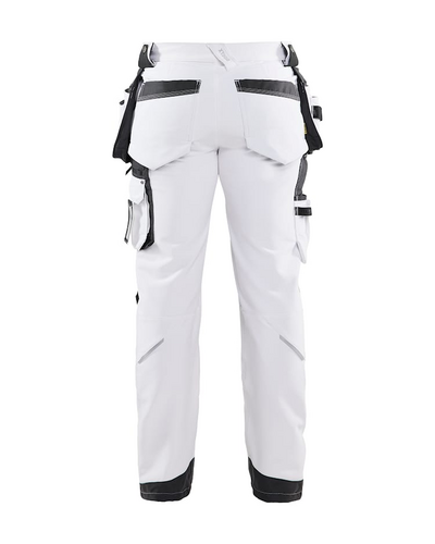 Riipputaskuhousut Blåkläder 107916451098 valkoinen/harmaa