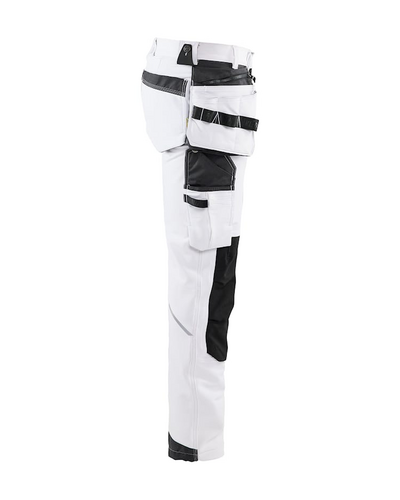 Riipputaskuhousut Blåkläder 107916451098 valkoinen/harmaa