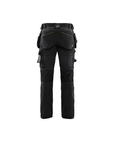 Riipputaskuhousut Blåkläder 152216459933 musta/keltainen