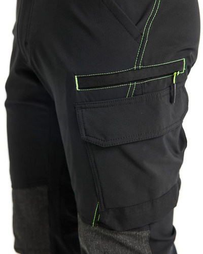 Housut Blåkläder 142216459933 musta/keltainen