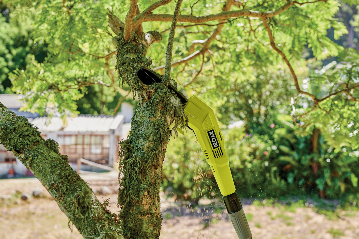 Oksasaha teleskooppivarrella Ryobi RY18PP20A-0 18V ONE+ runko