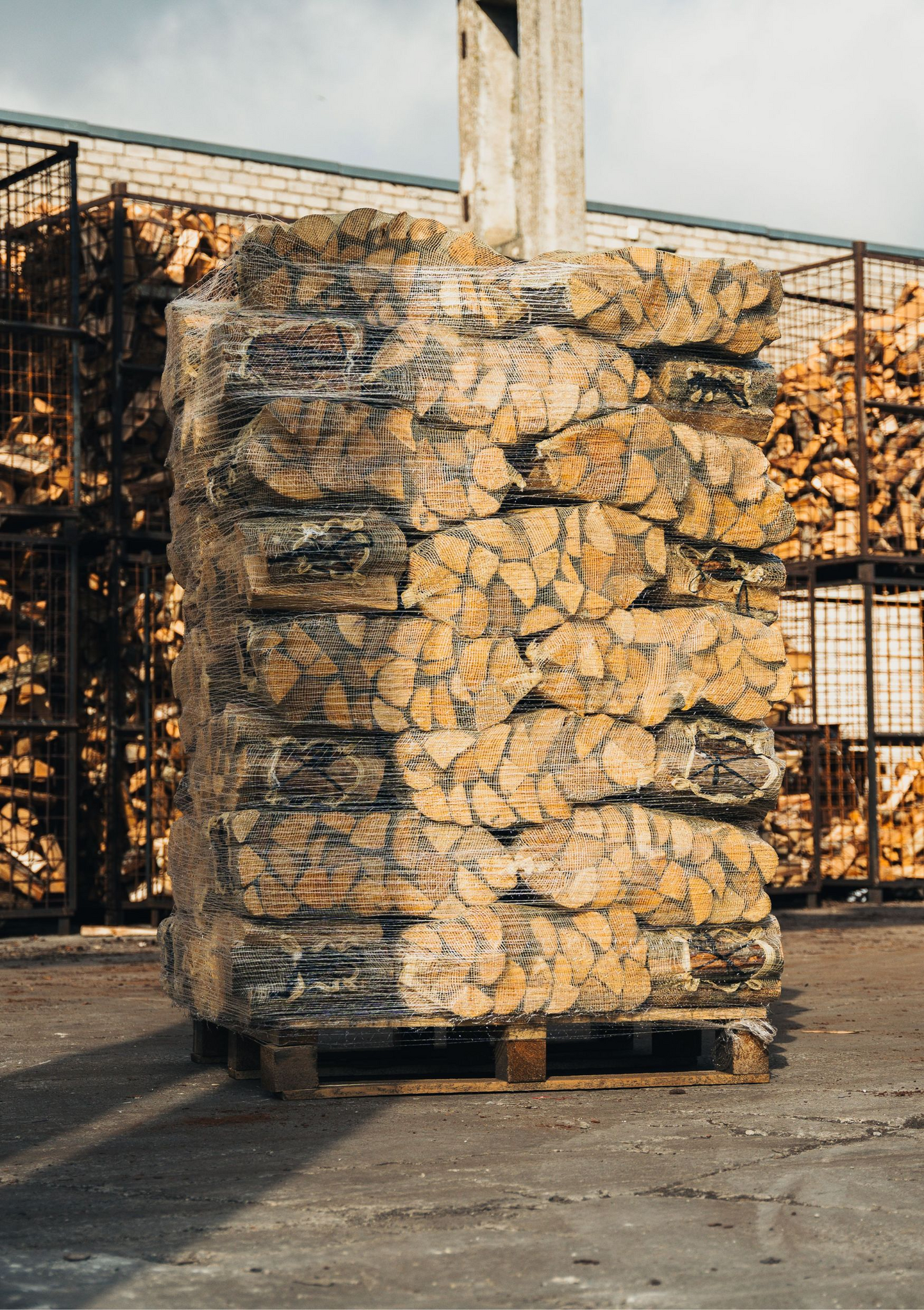 Koivuklapi 40l verkkosäkissä