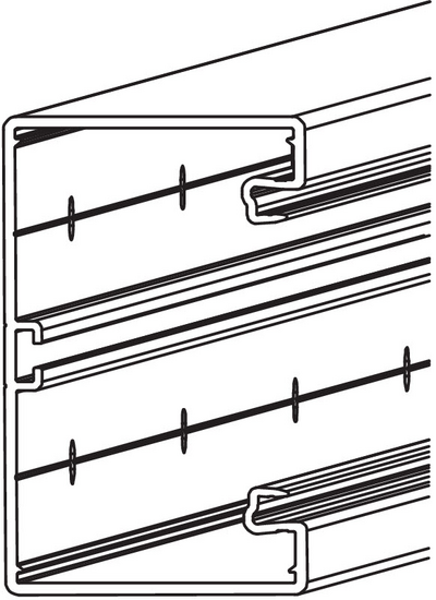 Johtokanava OBO Bettermann GK-70110R 110x70x2000 PVC