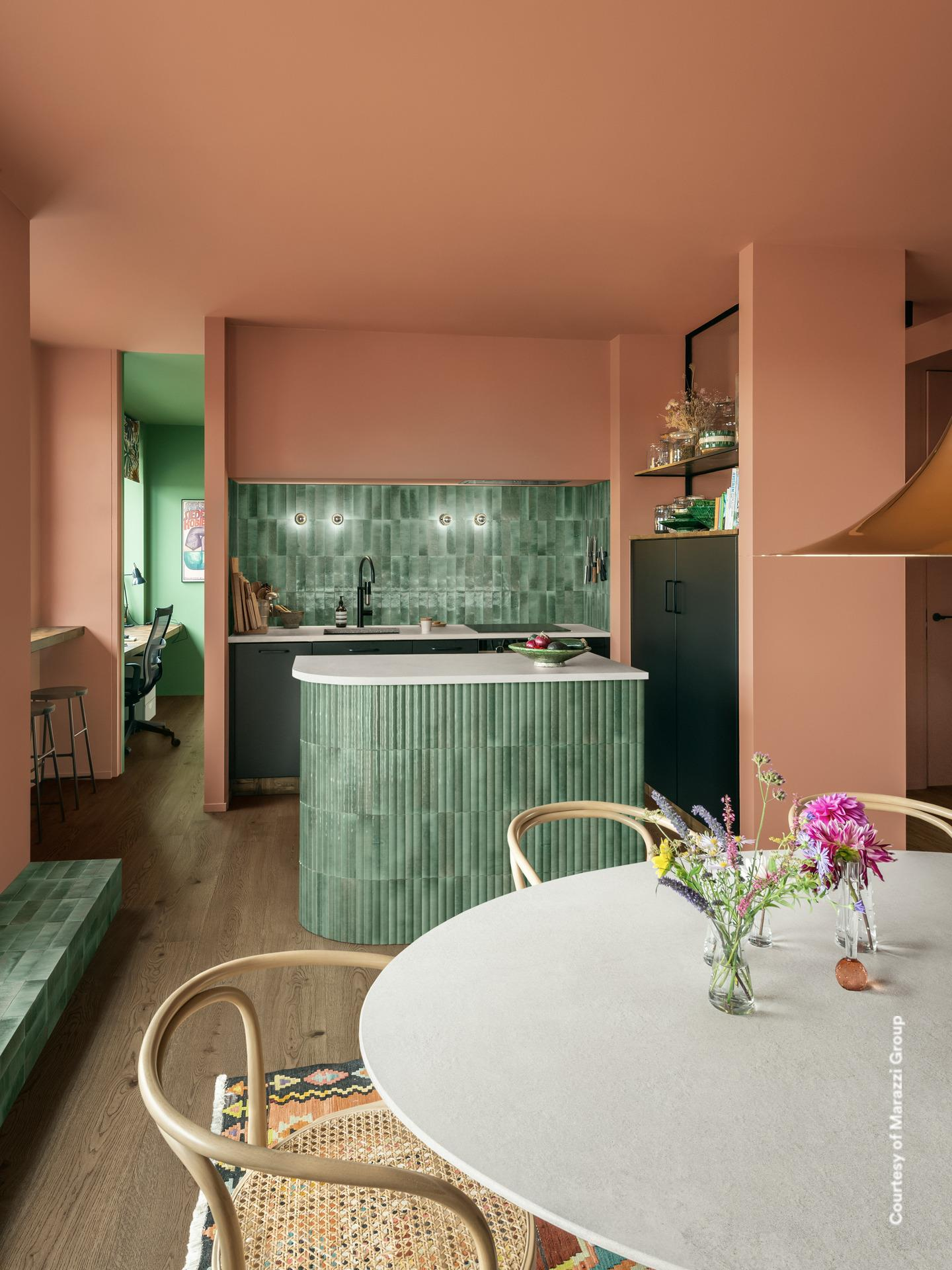 Seinä/lattialaatta Cello Lume 6x24 turkoosi 0,52m²