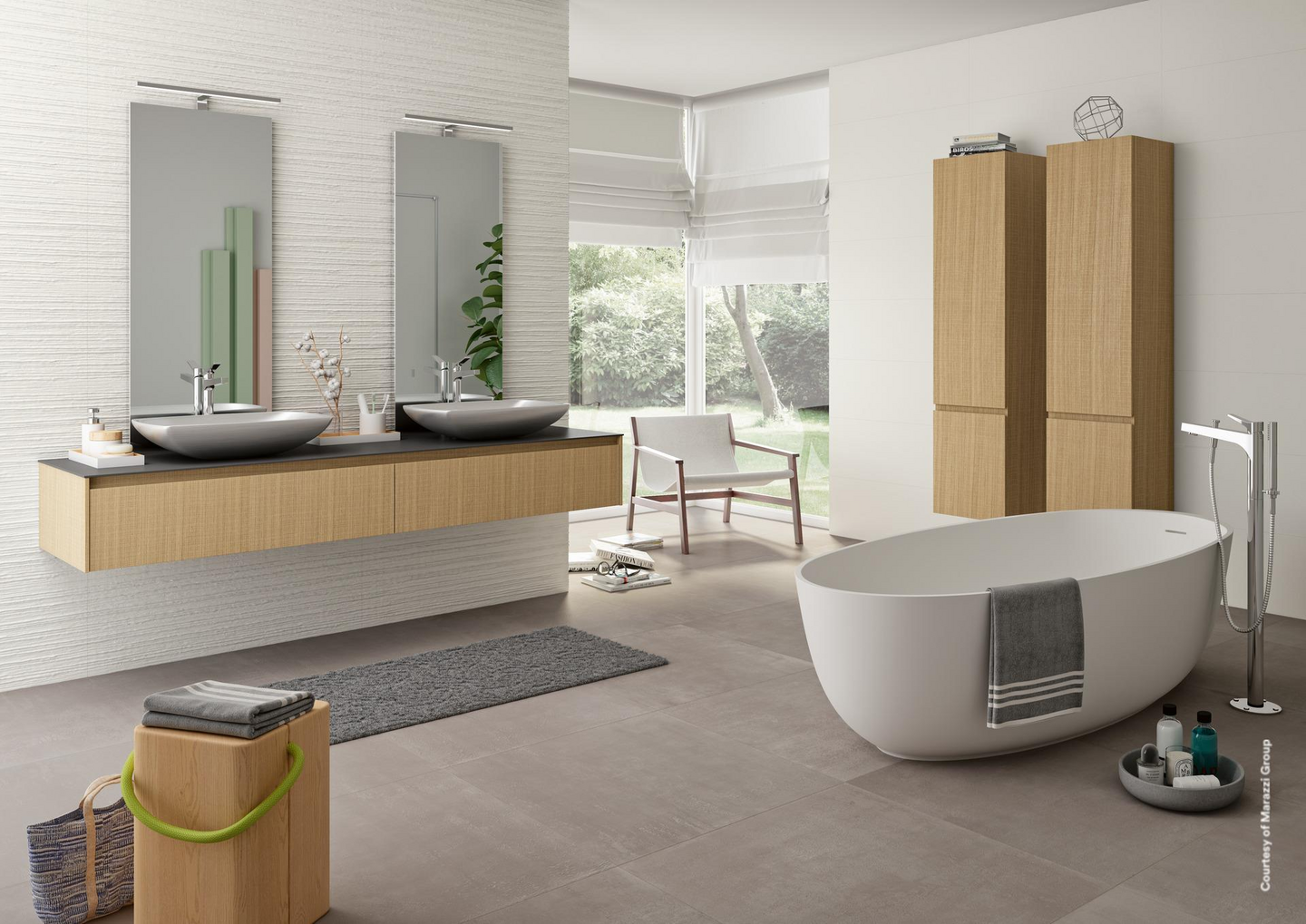 Lattialaatta Memento 60x60 Taupe RT 1,08m²