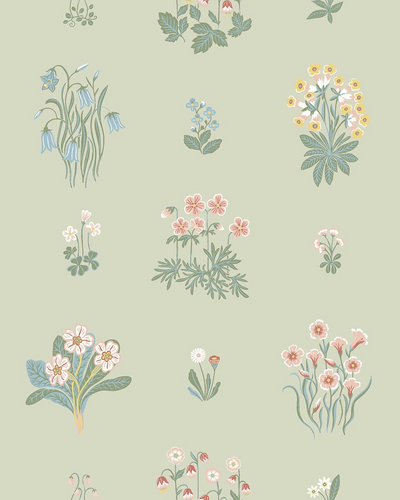 Kuitutapetti Boråstapeter Österlen Ängslfora 6950 10,05m