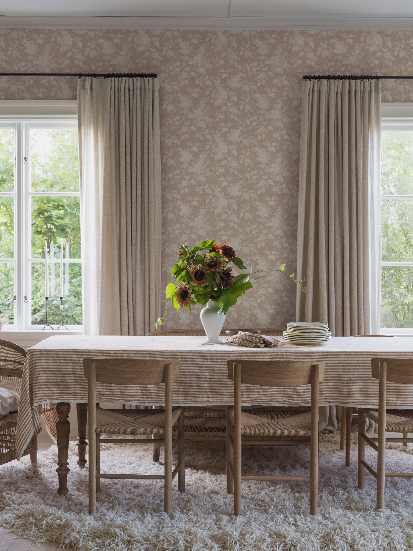 Kuitutapetti Boråstapeter Österlen 6965 Syren 10,05m