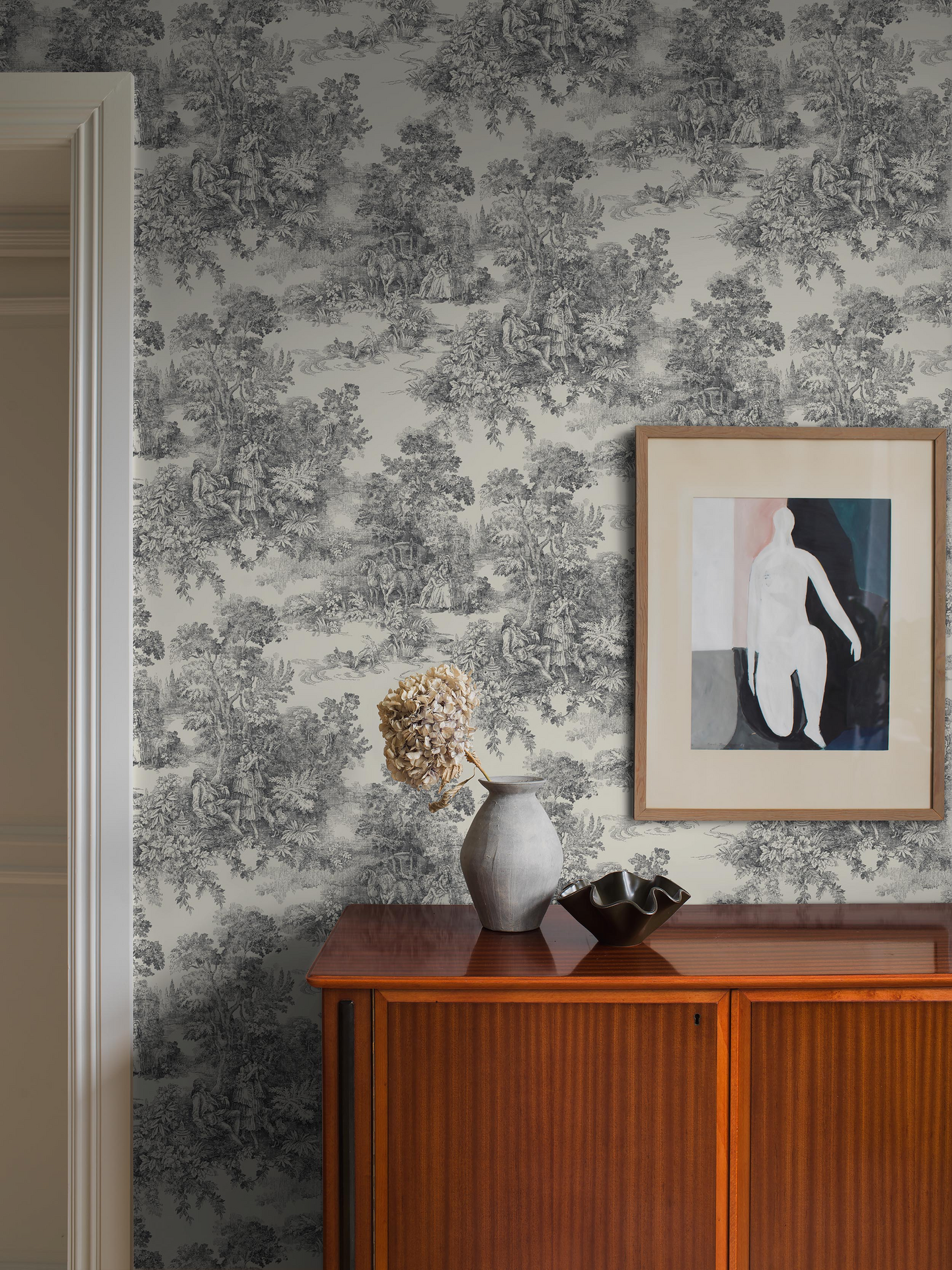 Kuitutapetti Boråstapeter Adorn 7766 Toile de Jouy 10,05m