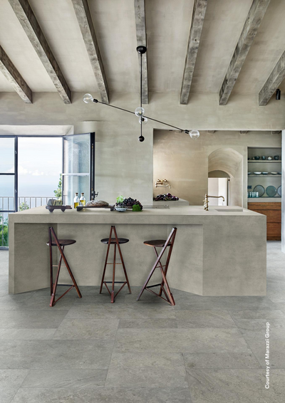 Lattialaatta Grande 120x120 Concrete Smoke matta RT 2,88m²