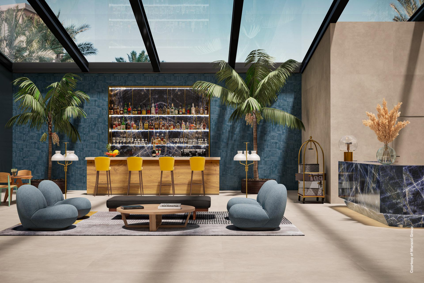 Lattialaatta Grande 120x120 Concrete Smoke matta RT 2,88m²