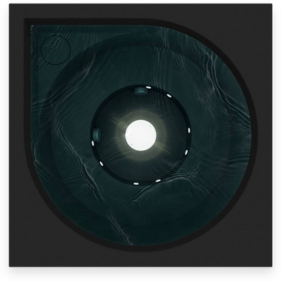 Ulkoporeallas Drop Lähde mattamusta