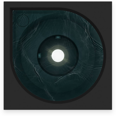 Ulkoporeallas Drop Lampi mattamusta