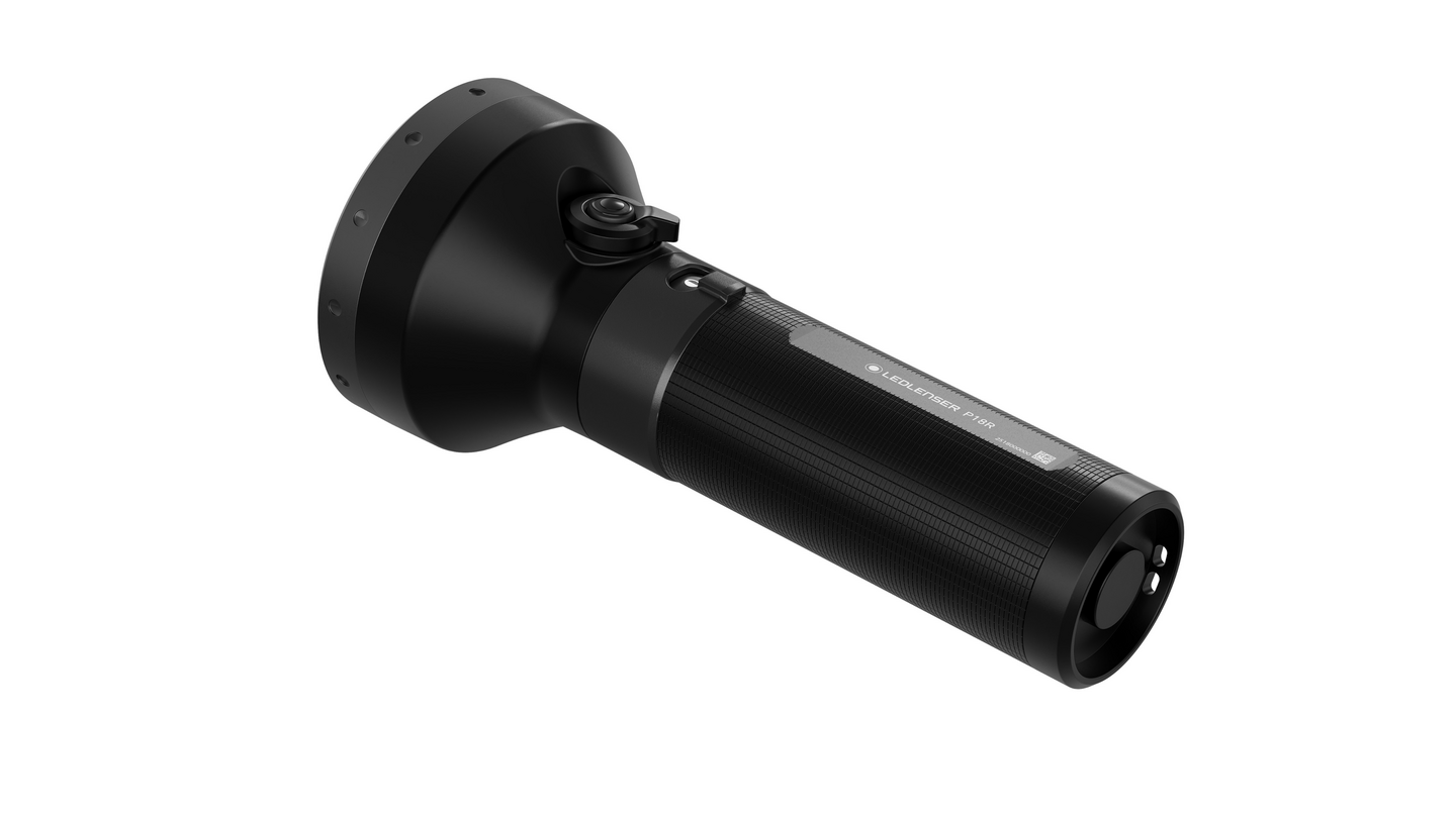 Taskulamppu Ledlenser P18R 6500lm musta ladattava