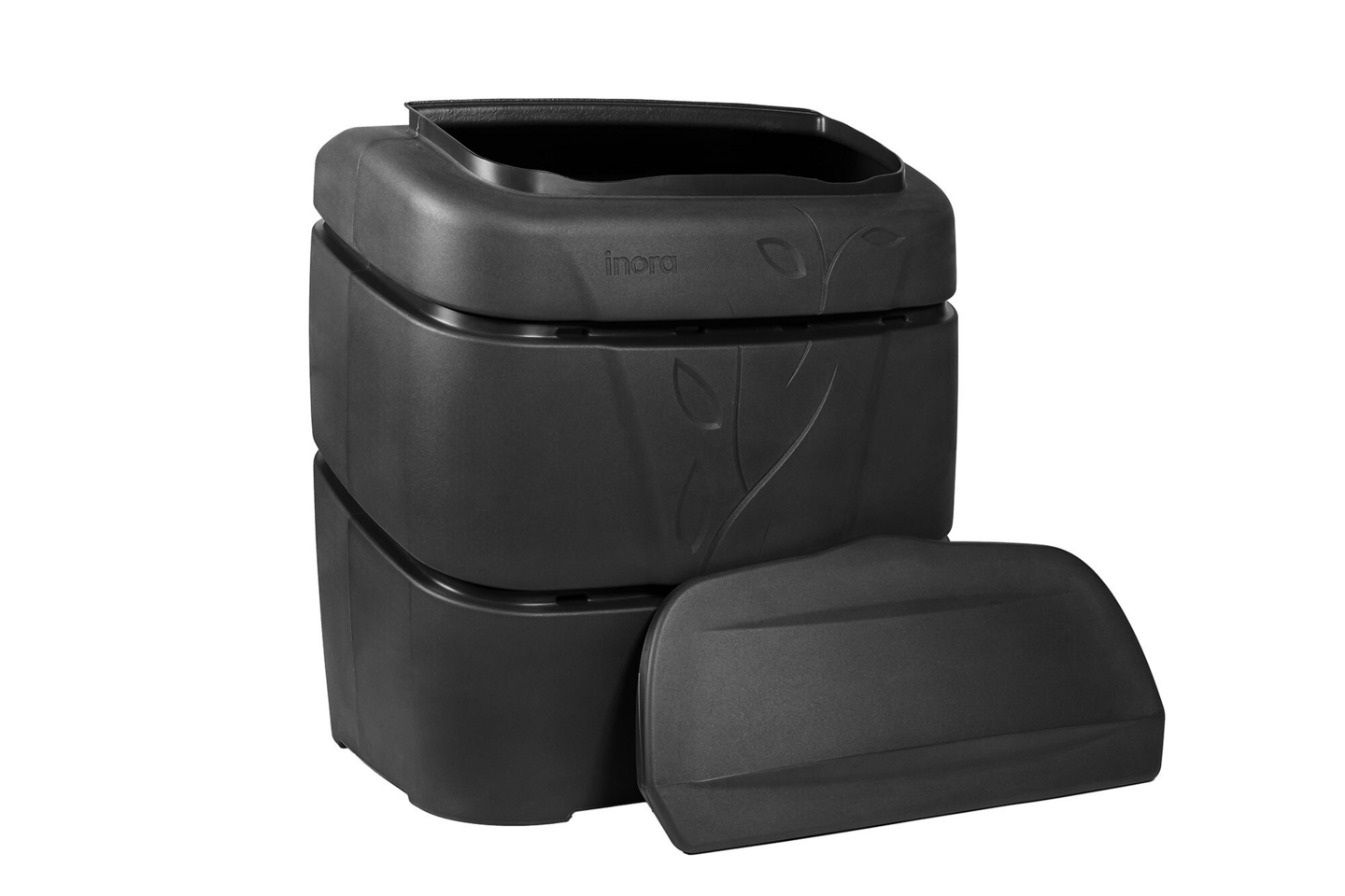 Jälkikompostori Inora 700 l Musta
