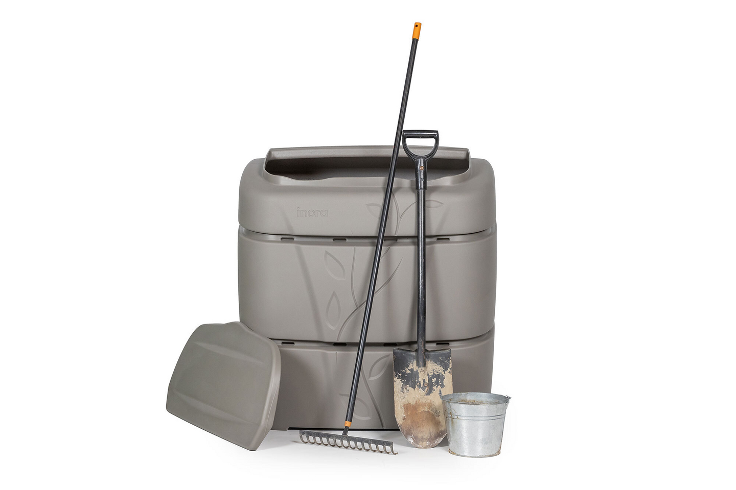 Jälkikompostori Inora 700 l Laastinharmaa