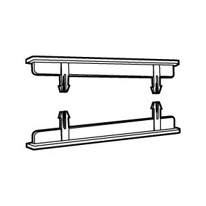 Päätykappale Ductel pari valkoinen