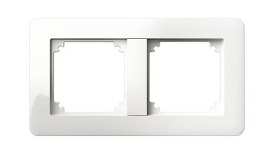 Kehys Schneider Electric Exxact 2-osainen etuosa valkoinen