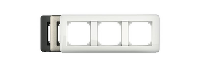 Kehys Schneider Electric Exxact 3-osainen etuosa valkoinen
