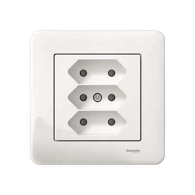 Uppopistorasia Schneider Electric Exxact 3-osainen euro valkoinen