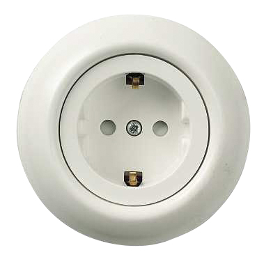 Pistorasia Schneider Electric Renova maadoitettu valkoinen DIY