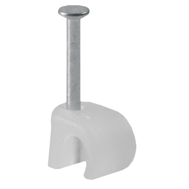 Naulakiinnike Schneider Electric TC3-5 valkoinen 25kpl