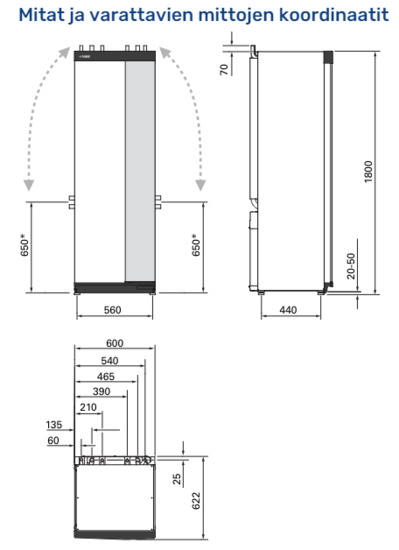 Maalämpöpumppu Nibe S1255-16r Invertteri Mlp 4-16