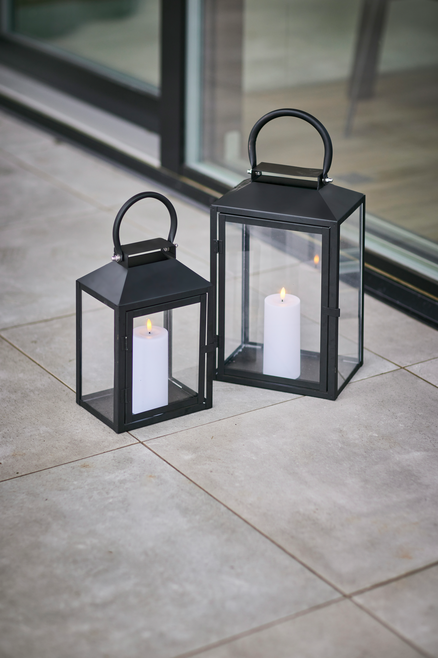 Lyhty Cello Luxus 31cm matta musta