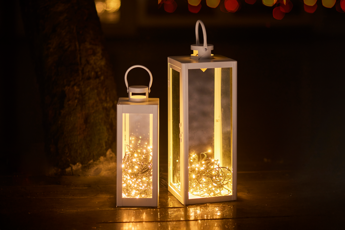 Lyhty Cello Classic 54,5cm valkoinen