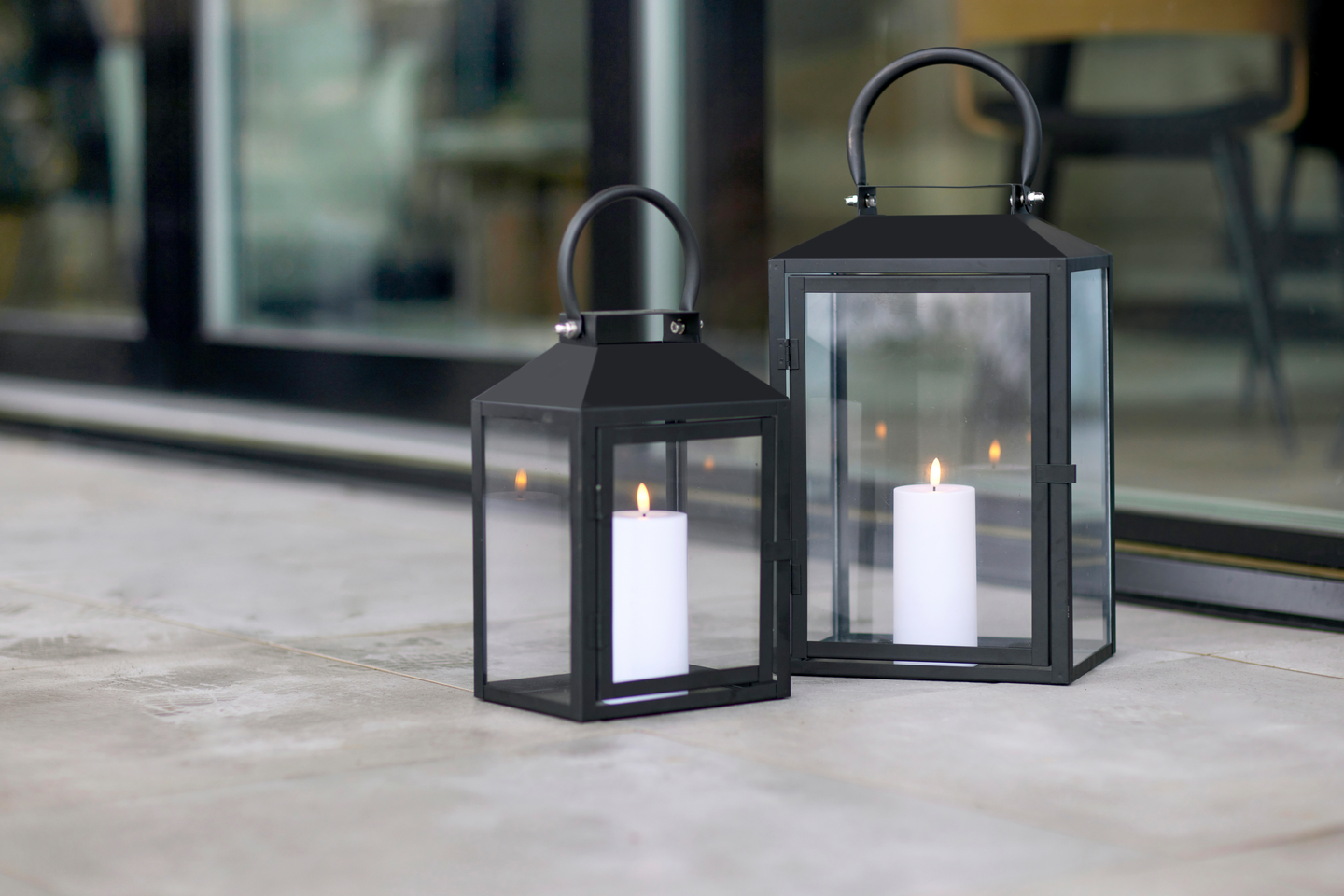 Lyhty Cello Luxus 41,5cm matta musta