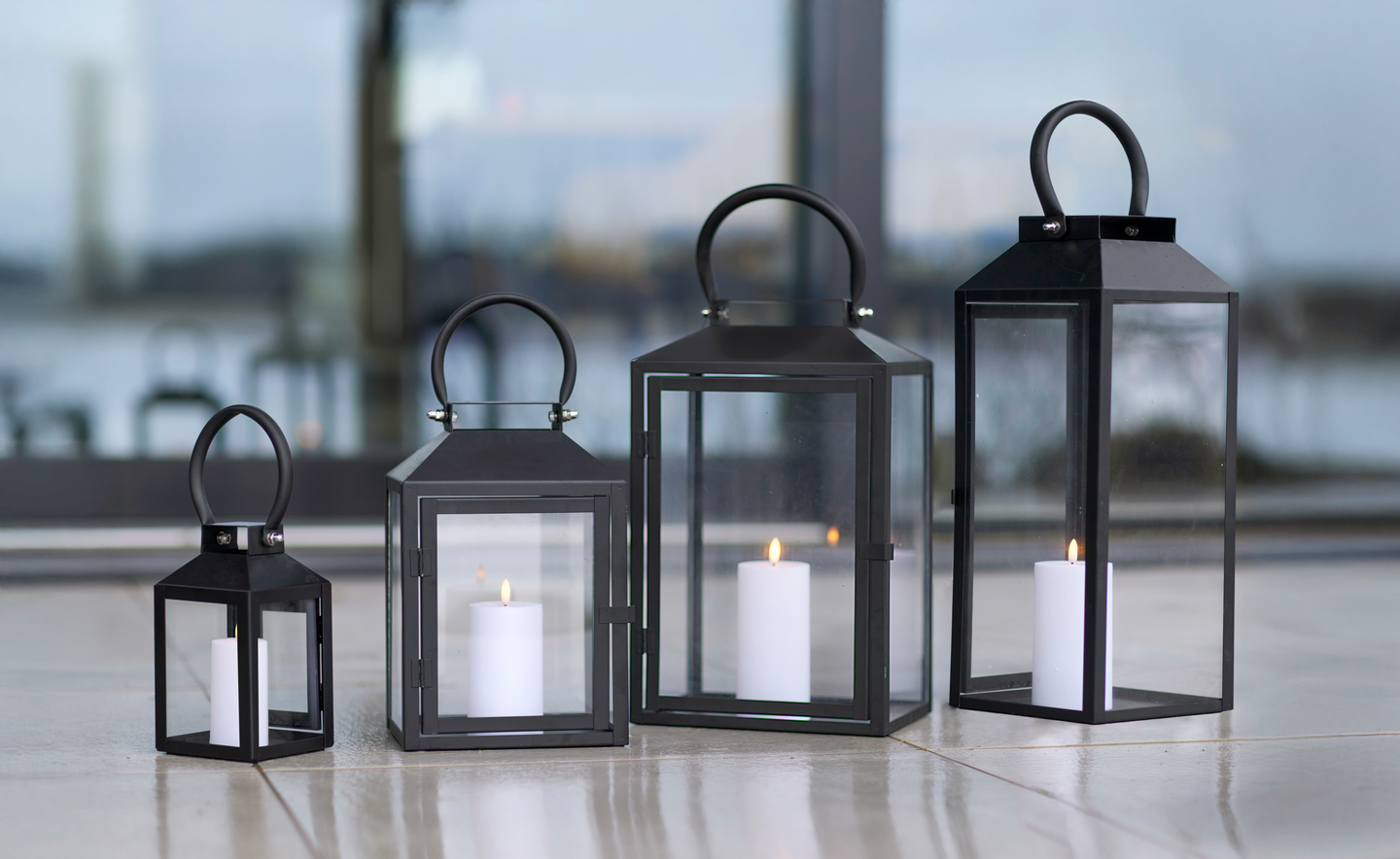 Lyhty Cello Luxus 41,5cm matta musta