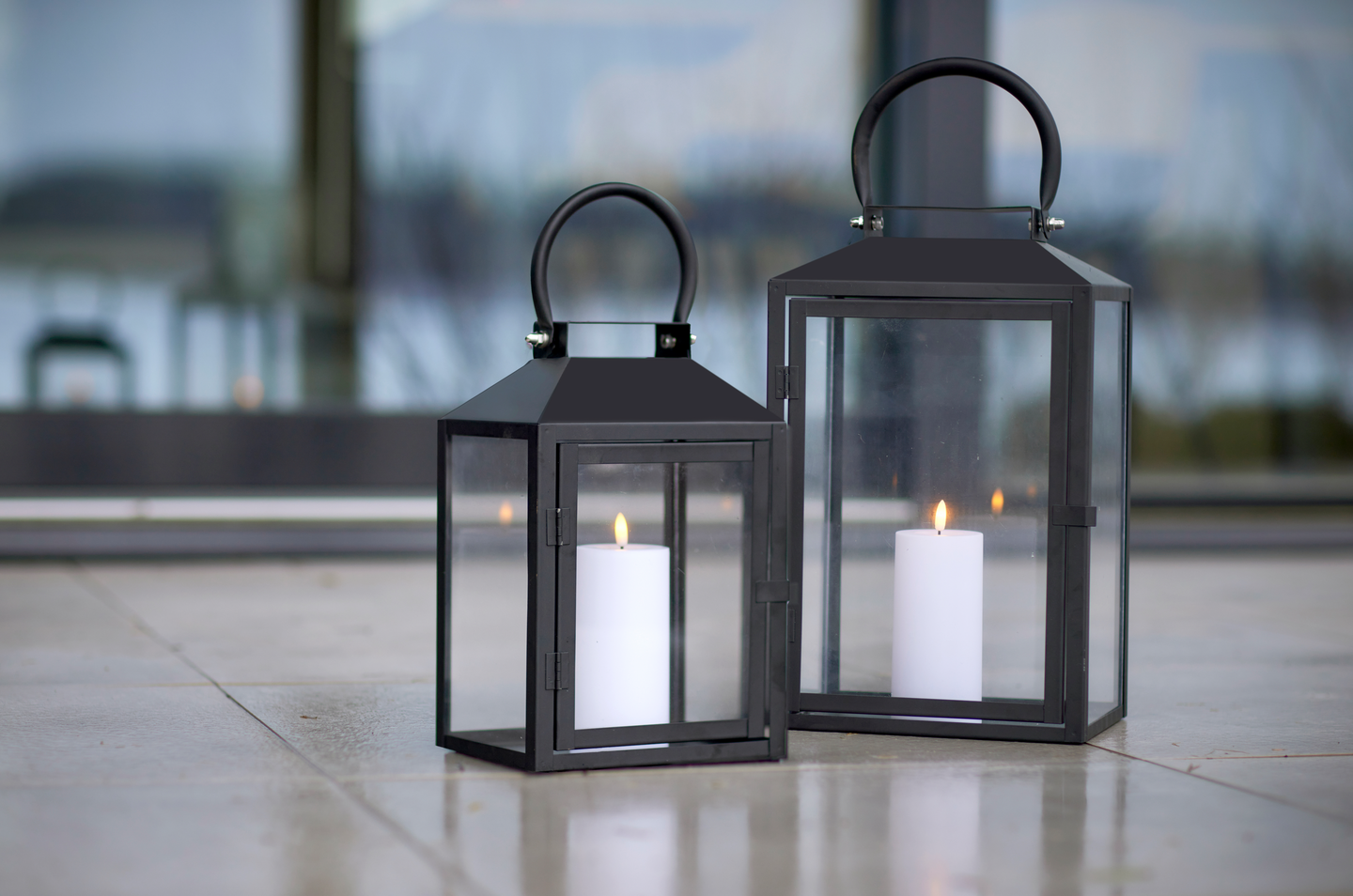 Lyhty Cello Luxus 31cm matta musta