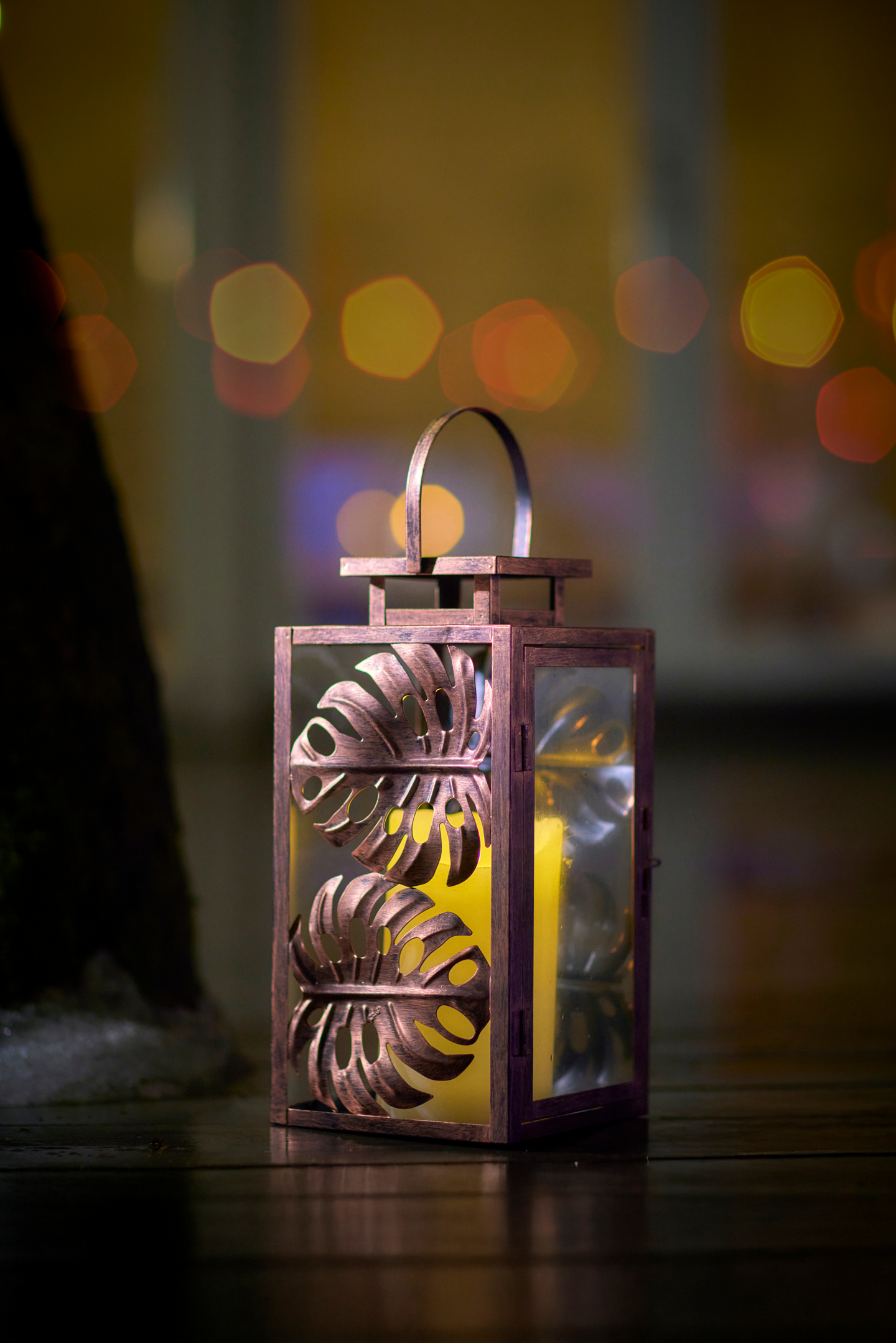 Lyhty Cello Peikonlehti 32,5cm kupari