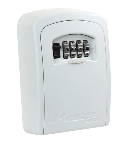 Turvakotelo avaimille Master Lock seinään pultattava valkoinen