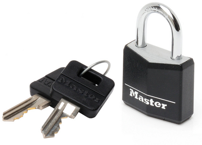 Riippulukko musta 30mm alumiini runko