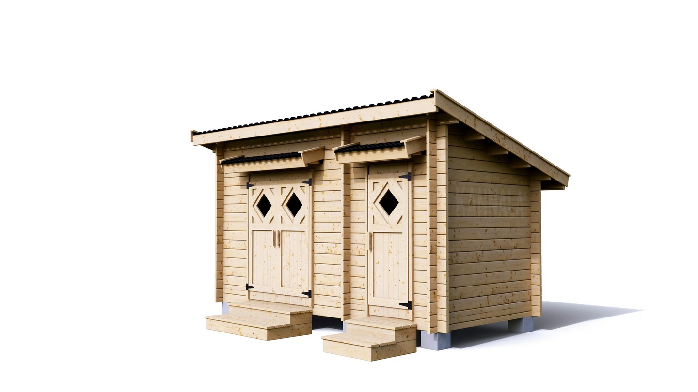 Varasto-puucee Kannala 8,5m² VP8,5P