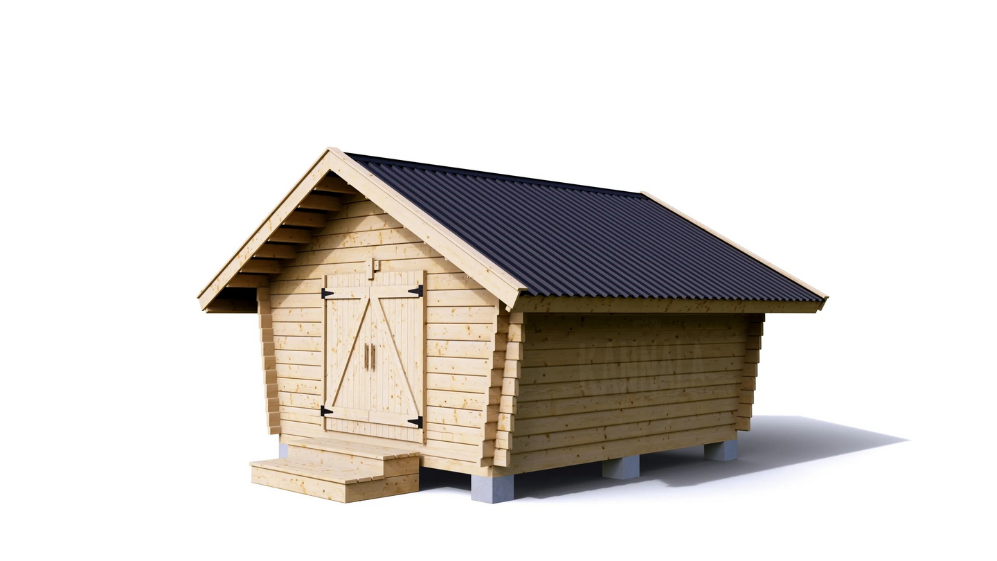 Hirsilato Kannala 10,5 m² umpiseinä