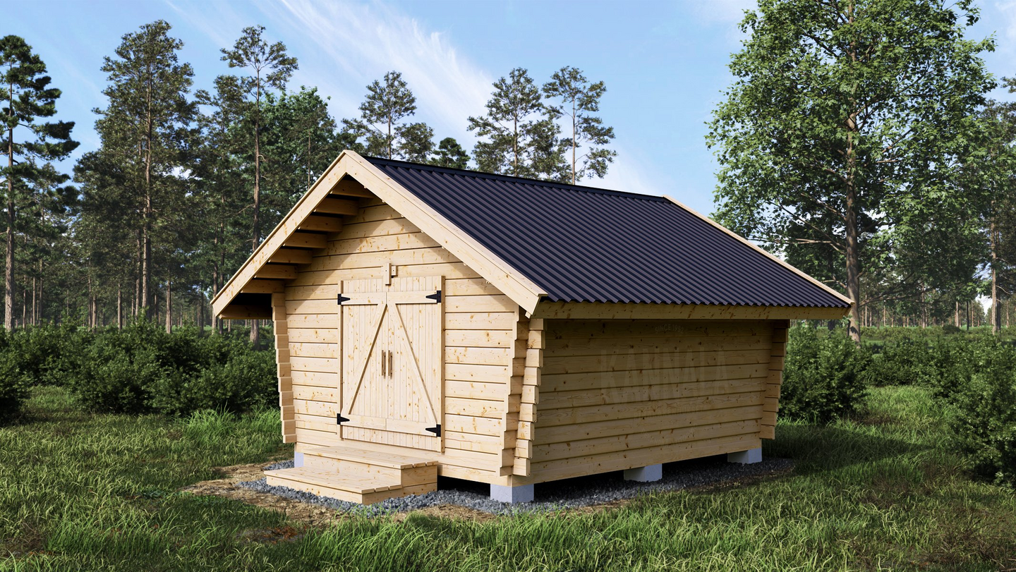 Hirsilato Kannala 10,5 m² umpiseinä