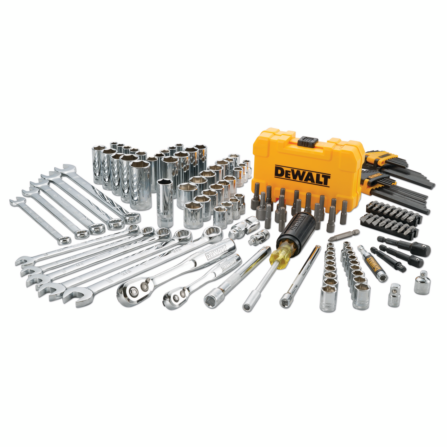 Mekaanikon työkalusarja Dewalt 1/4" 3/8" 142kpl