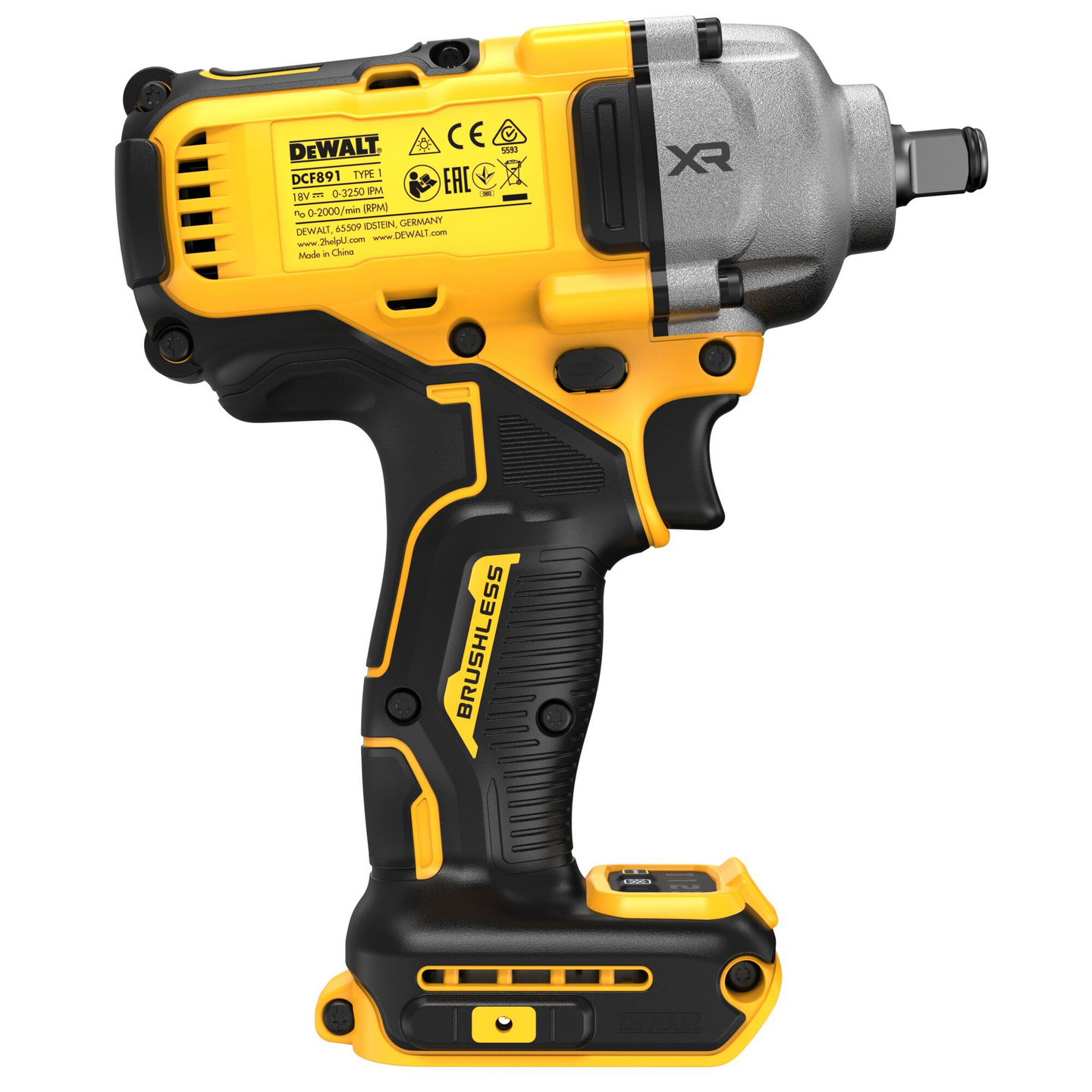 Akkumutteriväännin DeWalt DCF891N 18V XR 1/2” 812Nm runko