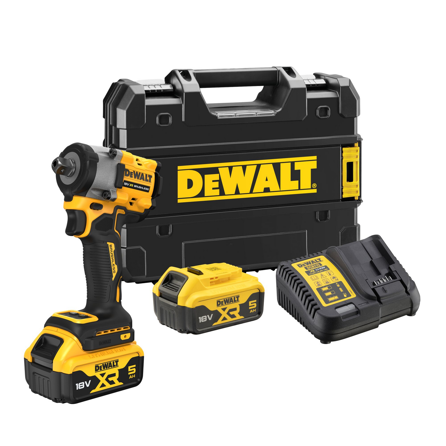 Iskevä mutterinväännin Dewalt DCF922P2T 1/2in 18V XR 2x5,0Ah