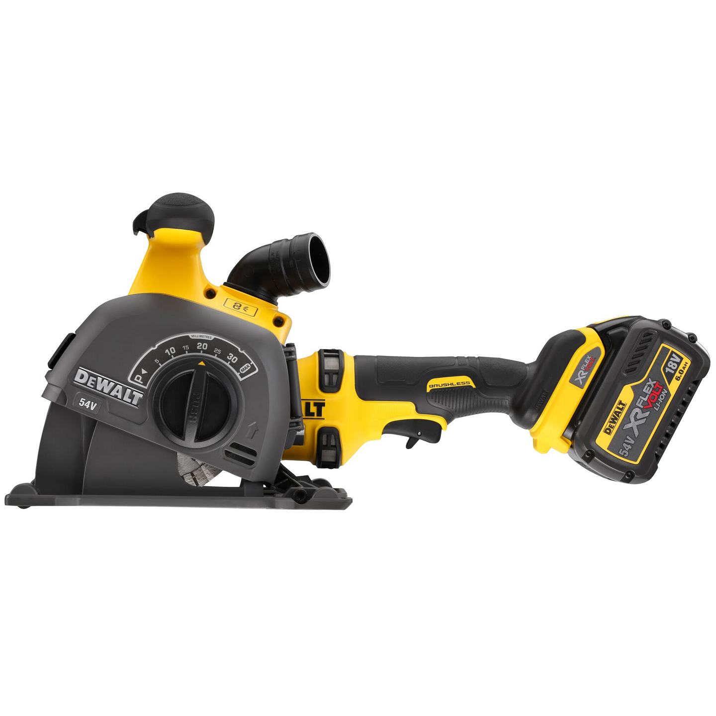 Akkuseinäurajyrsin DeWalt DCG200T2